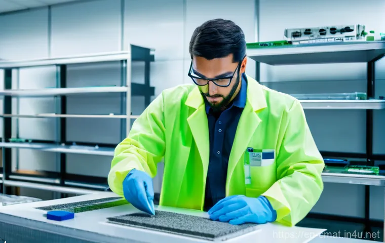 건설재료시험기사와 관련된 취업 포털 정보 - **Prompt:** A skilled construction materials testing technician, wearing protective gloves, safety g... 건설재료시험기사와 관련된 취업 포털 정보 - **Prompt:** A skilled construction materials testing technician, wearing protective gloves, safety g...